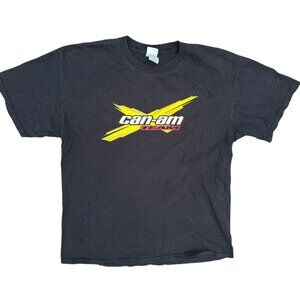 Can-Am Racing Team The Ride Says It All Double Sided Graphic TShirt Black Large